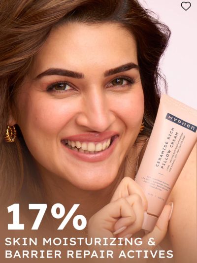 Hyphen 10% Heartleaf Extract & 7% Ceramides-NMF Face Cream Moisturizer | Rich Pillow Cream For Hydration, Deep Nourishment & Barrier Repair | For Dry Skin, Normal Skin & Sensitive Skin- 50ml