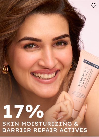 Hyphen 10% Heartleaf Extract & 7% Ceramides-NMF Face Cream Moisturizer | Rich Pillow Cream For Hydration, Deep Nourishment & Barrier Repair | For Dry Skin, Normal Skin & Sensitive Skin- 50ml